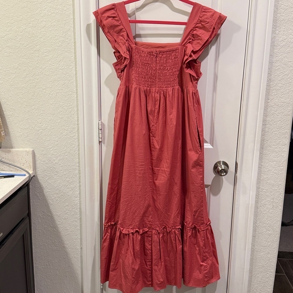 Donna Morgan Midi Ruffle Tiered Dress - Picture 10 of 13